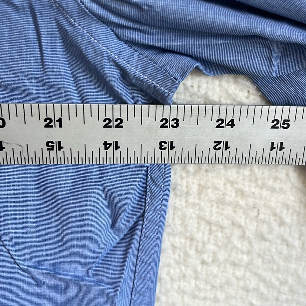 J. Crew Secret Wash‎ cotton poplin shirt Large Blue - Picture 7 of 12